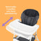 Baby Trend Flat Fold High Chair removable 3 position one hand operated tray