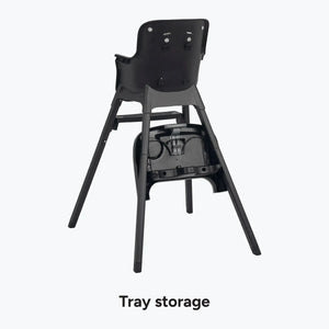 Baby Trend Sweet Seat 4-in-1 High Chair tray storage