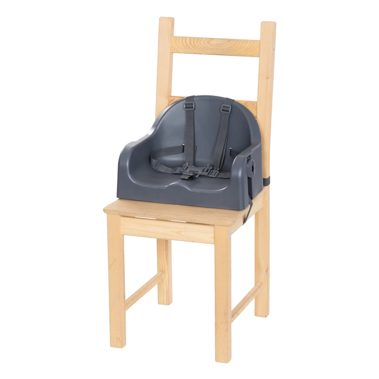 7-In-1 Feeding Center High Chair booster seat mode on a dining chair