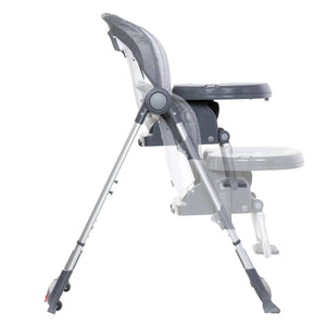 Side view of the 7-In-1 Feeding Center High Chair with height adjustment