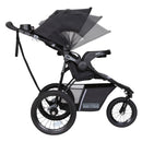 Load image into gallery viewer, Side view of the adjustable canopy on the Baby Trend Expedition DLX Jogger Stroller