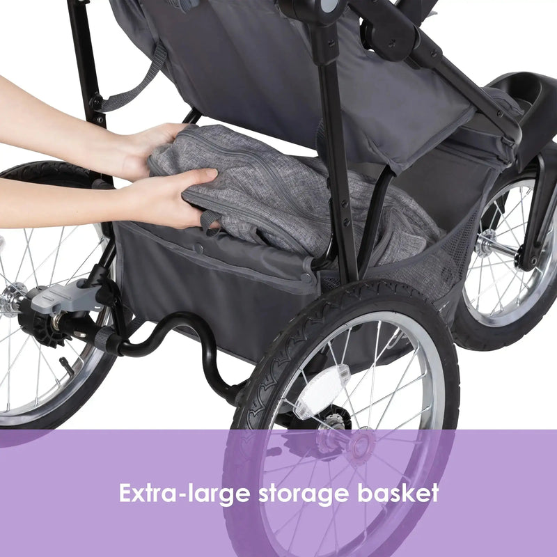 Baby Trend Journey Jogger Stroller extra large storage basket