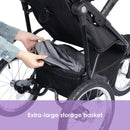 Load image into gallery viewer, Baby Trend Journey Jogger Stroller extra large storage basket