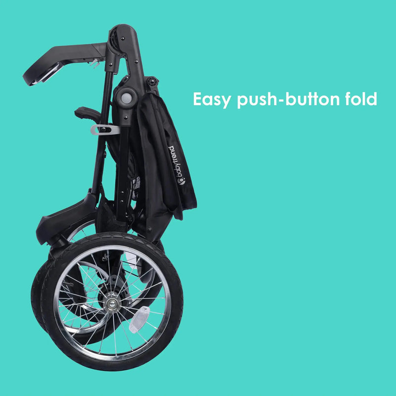 Baby Trend Journey Jogger Stroller easy push button fold