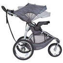 Load image into gallery viewer, Side view of the adjustable canopy on the Baby Trend Expedition Race Tec Jogger