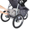 Extra large storage basket on the Baby Trend Expedition Race Tec Jogger