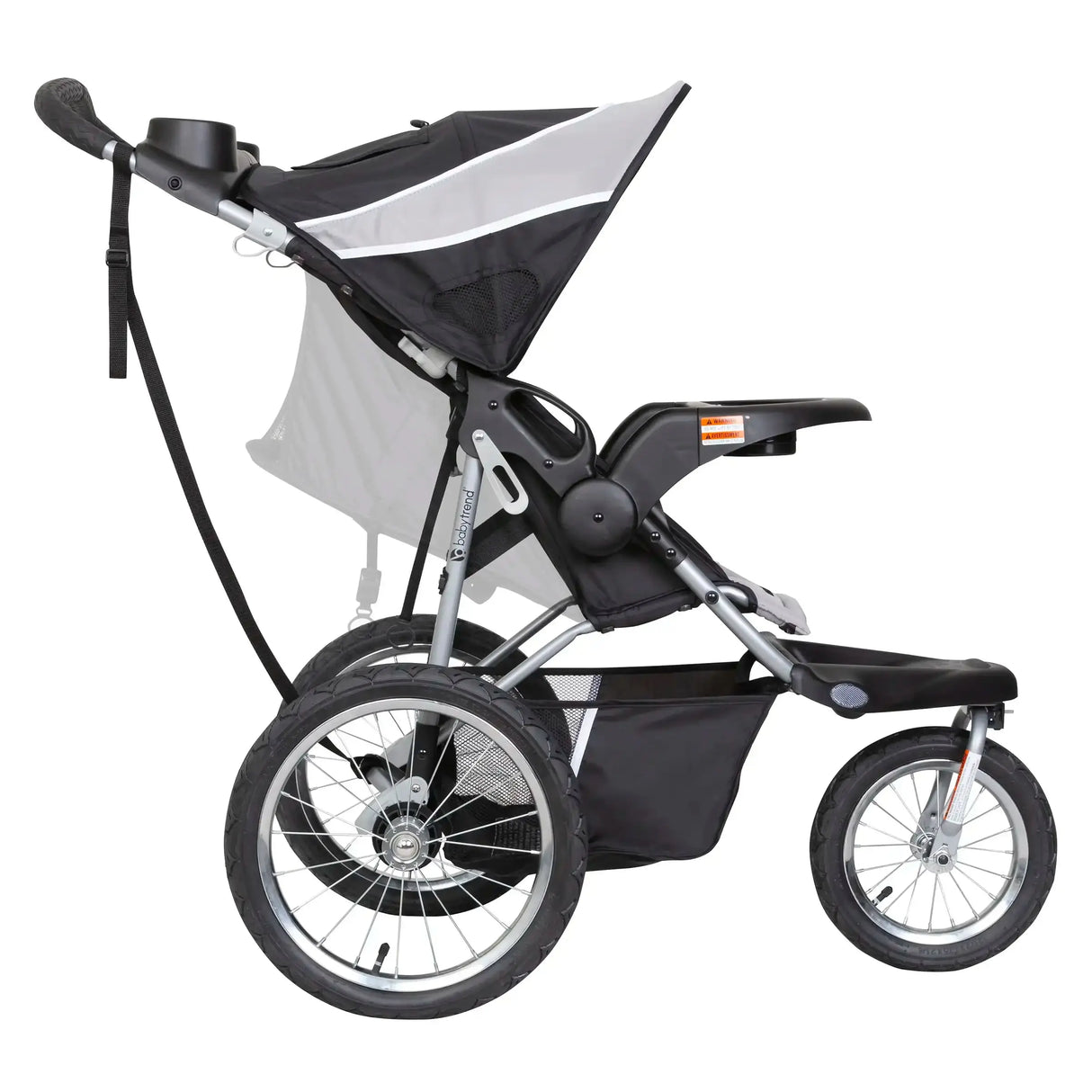 Baby Trend Expedition Jogger in Phantom reclining seat