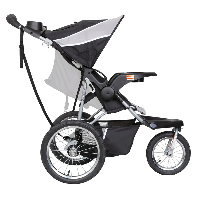 Baby Trend Expedition Jogger in Phantom reclining seat