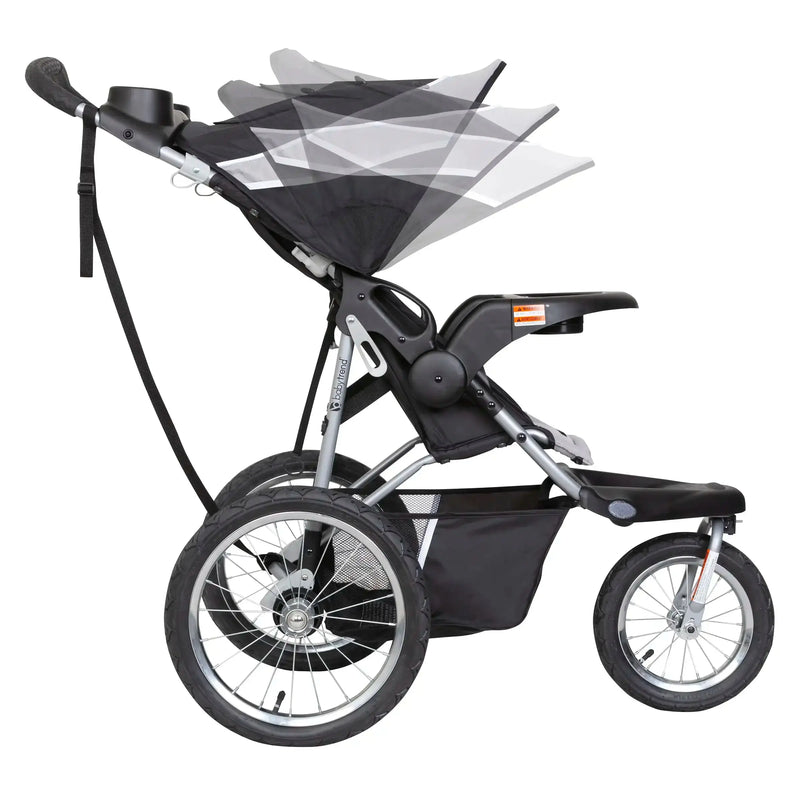 Baby Trend Expedition Jogger in Phantom adjustable canopy