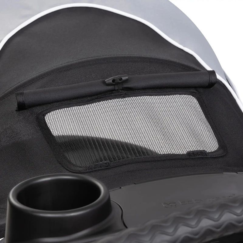 Peek a boo window on top of the Baby Trend Expedition Jogger