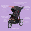 Load image into gallery viewer, Baby Trend XCEL-R8 PLUS Jogger with LED light features all out