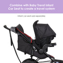 Load image into gallery viewer, Baby Trend XCEL-R8 PLUS Jogger with LED light combine with Baby Trend infant car seat to create a travel system