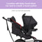 Baby Trend XCEL-R8 PLUS Jogger with LED light combine with Baby Trend infant car seat to create a travel system