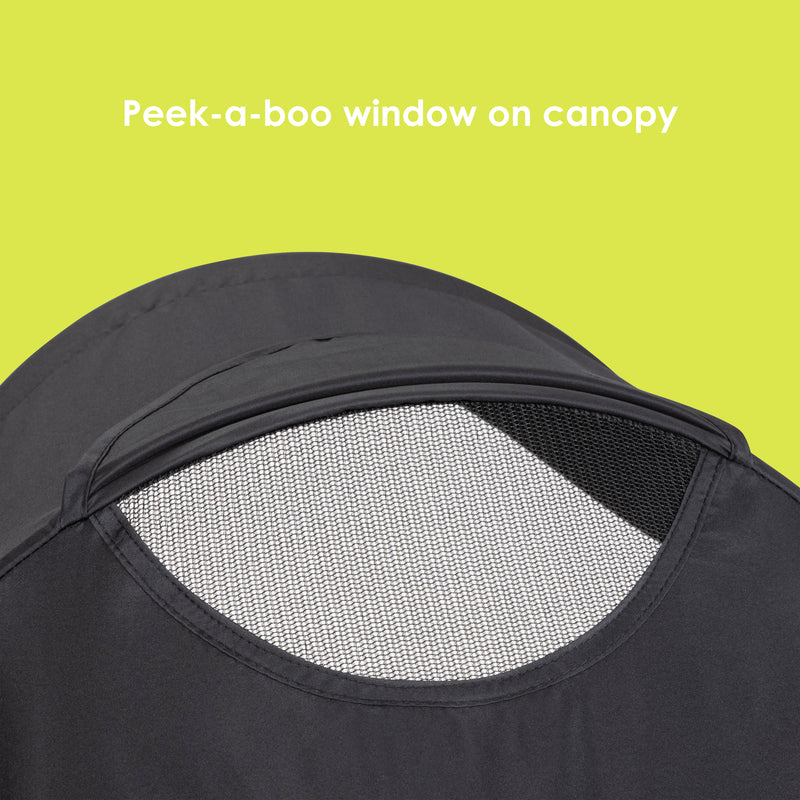 Baby Trend XCEL-R8 PLUS Jogger with LED light peek-a-boo window on canopy
