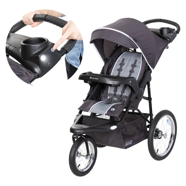 Baby Trend XCEL-R8 PLUS Jogger Stroller with LED light