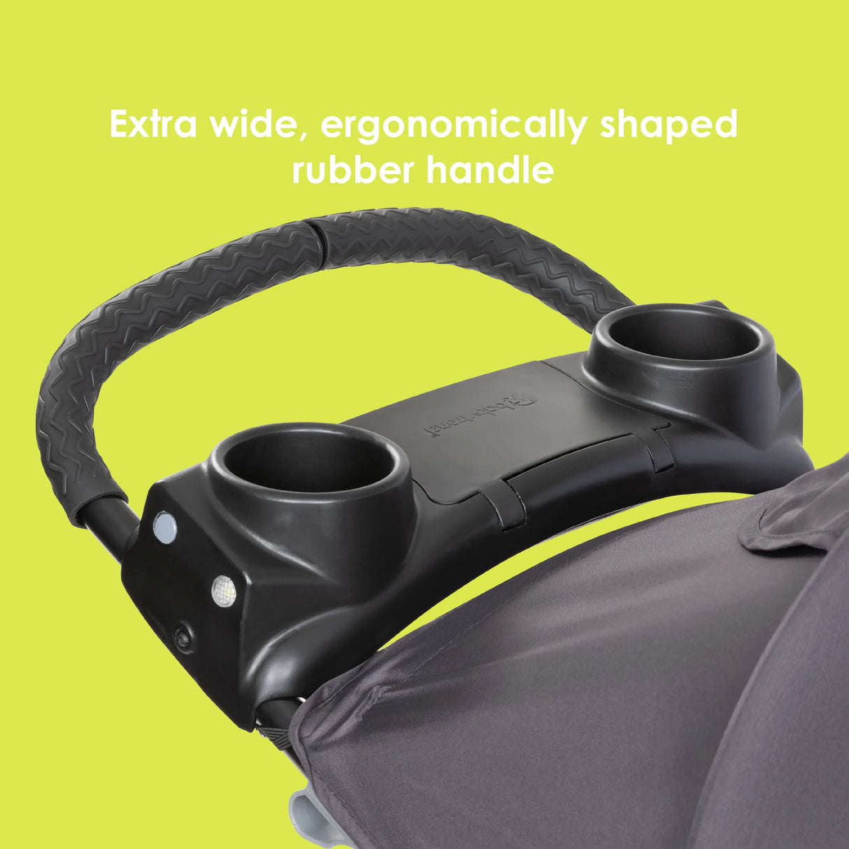 Baby Trend XCEL-R8 PLUS Jogger Stroller with LED extra wide ergonomically shaped rubber handle