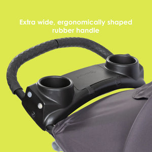 Baby Trend XCEL-R8 PLUS Jogger Stroller with LED extra wide ergonomically shaped rubber handle