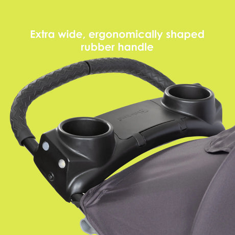 Baby Trend XCEL-R8 PLUS Jogger Stroller with LED extra wide ergonomically shaped rubber handle