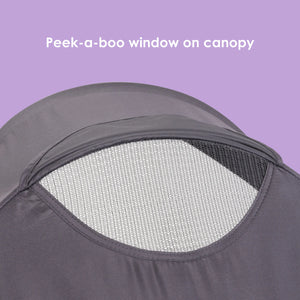 Baby Trend XCEL-R8 PLUS Jogger Stroller with LED peek-a-boo window on canopy