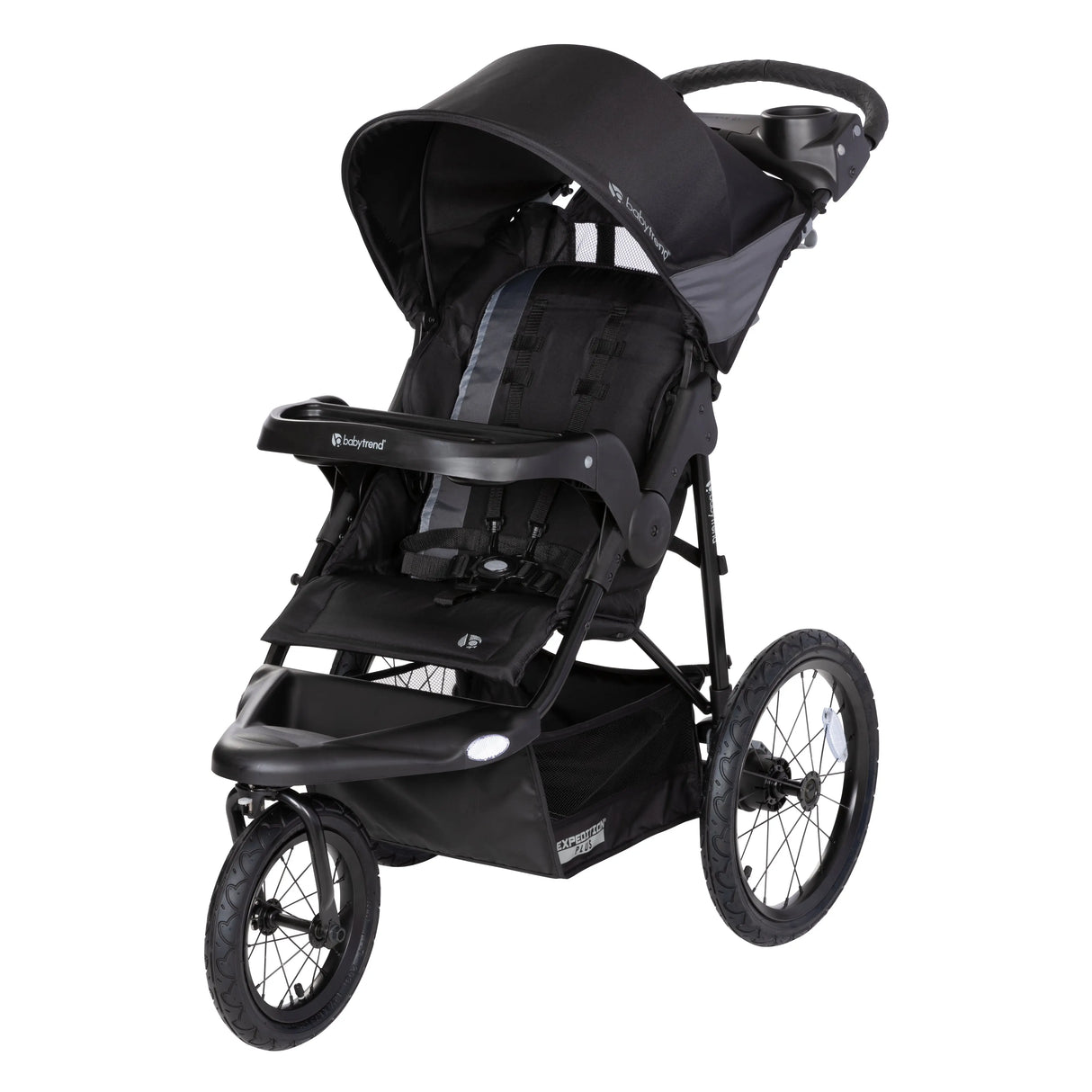 Baby Trend Expedition PLUS Jogger with LED Safety Light in Madrid Black