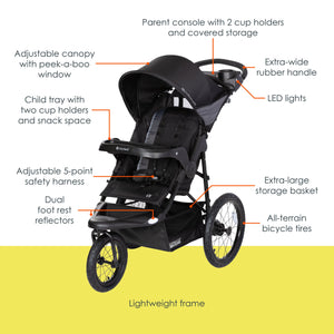 Expedition® PLUS Jogger with LED Safety Light in Madrid Black (Target Exclusive)