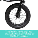 Load image into gallery viewer, Baby Trend Expedition Zero Flat Jogger with LED Lights zero flat tires will never go flat allowing the tires to stay infanted