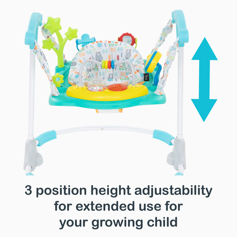 3 position height adjustability for extended use for your growing child from the Smart Steps Bounce N' Play Jumper