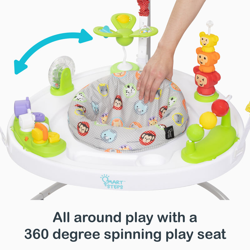 All around play with a 360 degree spinning play seat from the Smart Steps My First Jumper