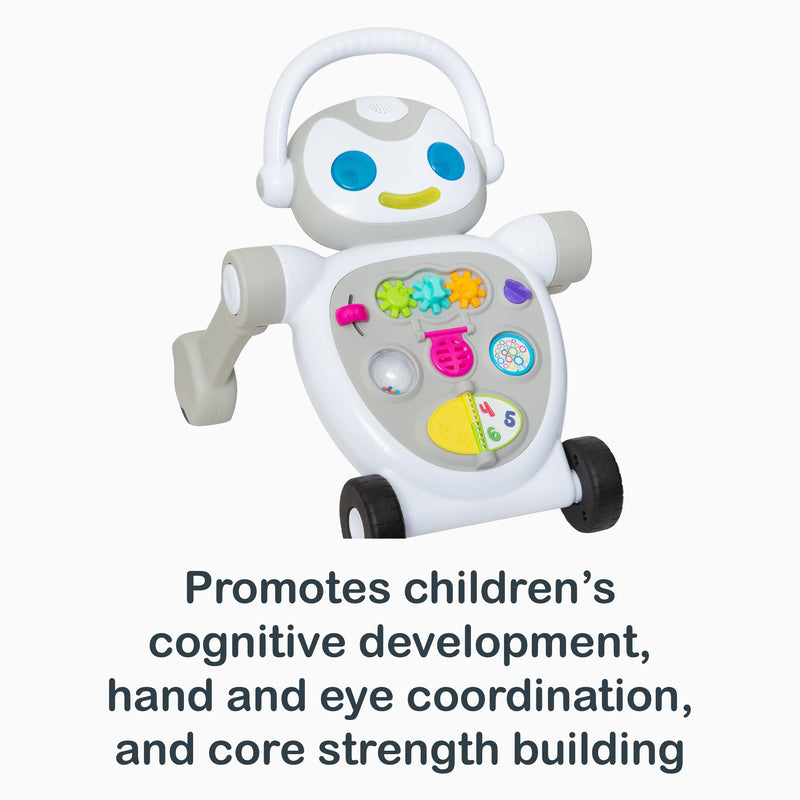 Smart Steps Buddy Bot 2-in-1 Push Walker promotes children's cognitive development