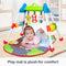 Play mat is plush for comfort from the Smart Steps by Baby Trend, Jammin’ Gym with Play Mat