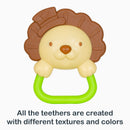 Load image into gallery viewer, All the teethers are created with different textures and colors from the Smart Steps Tiny Nibbles 10-Pack Teethers