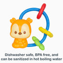 Load image into gallery viewer, Dishwasher safe, BPA free, and can be sanitized in hot boiling water from the Smart Steps Tiny Nibbles 10-Pack Teethers