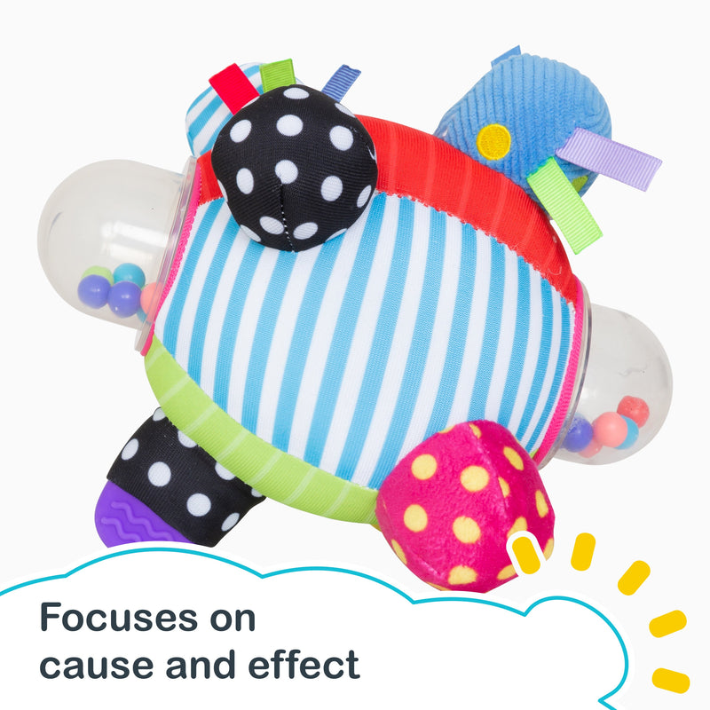 Focuses on cause and effect from the Smart Steps Galaxy Sensory Ball