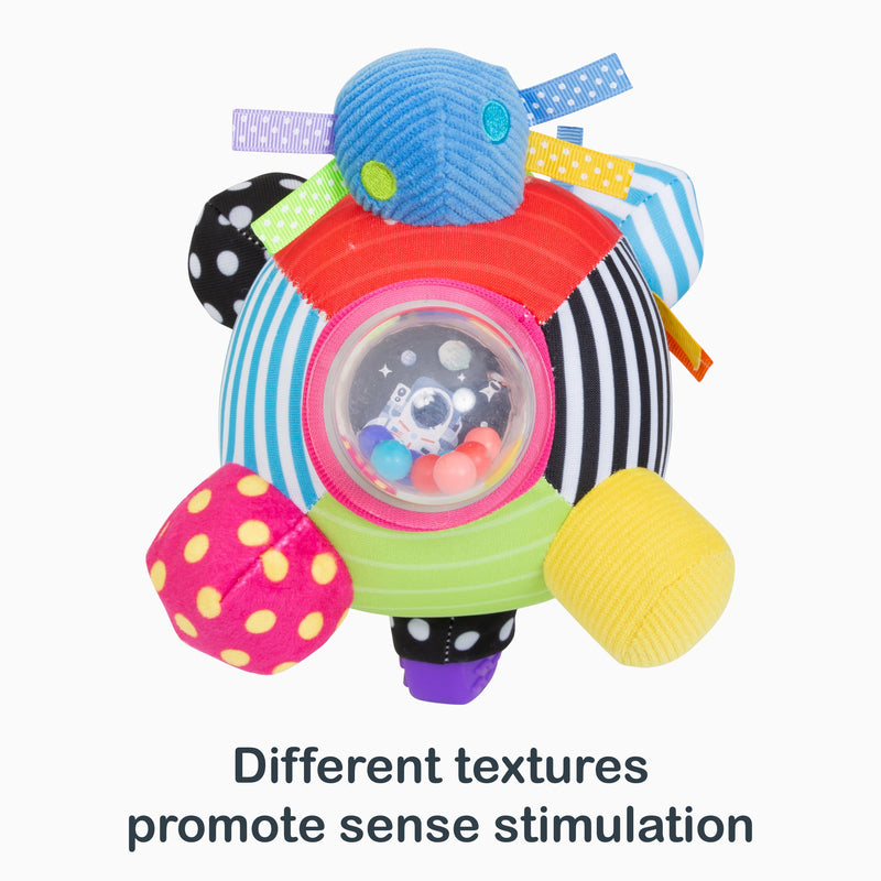 Different textures promote sense stimulation from the Smart Steps Galaxy Sensory Ball