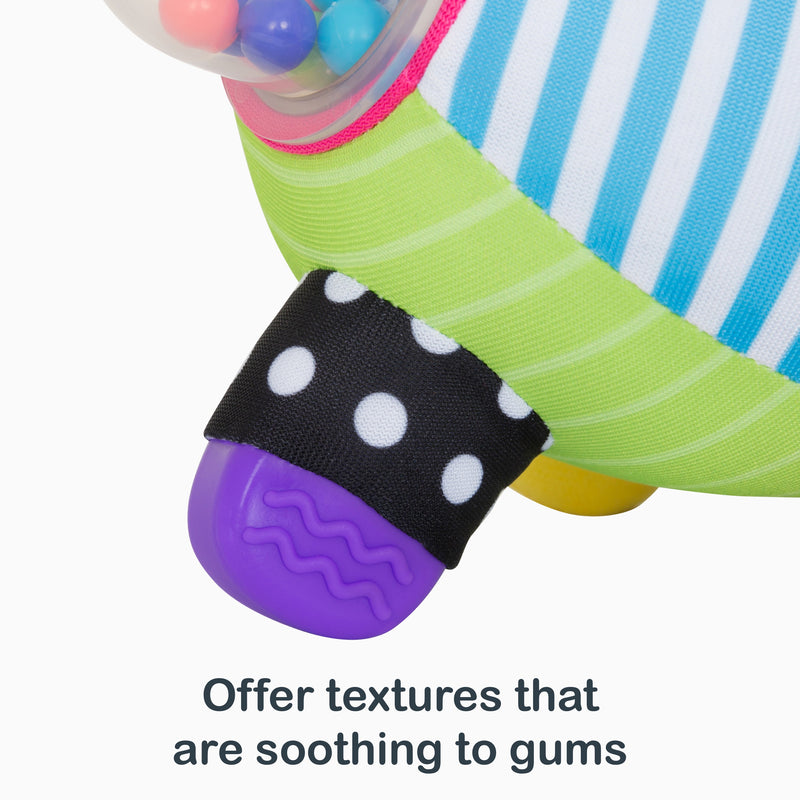 Offer textures that are soothing to gums from the Smart Steps Galaxy Sensory Ball