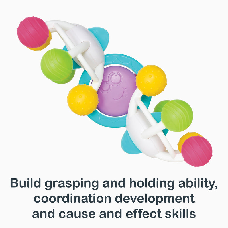 Build grasping and holding ability, coordination development and cause and effect skills from the Smart Steps Move and Go Shaper