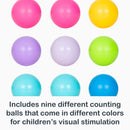 Load image into gallery viewer, Smart Steps Counting Crab includes nine different counting balls that come in different colors for children's visual stimulation