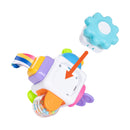 Load image into gallery viewer, Toy pieces attached to the Smart Steps Busy Baby Learning Cube STEM learning toys