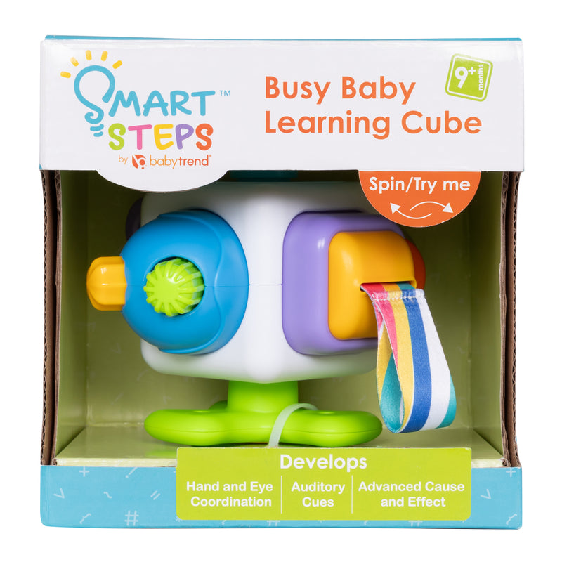 Smart Steps Busy Baby Learning Cube STEM learning toys retail box packaging