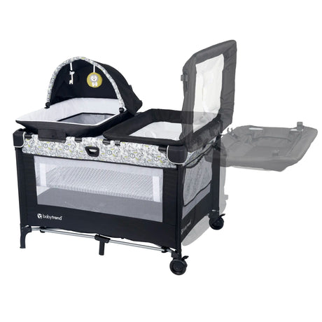 Baby Trend Nursery Den Playard with flip away changing table