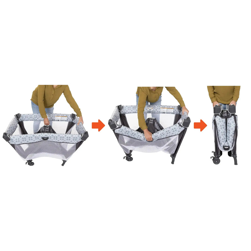 baby trend pack and play disassembly instructions Baby Trend Nursery Den Playard with Rocking Cradle and Flip Over Changer