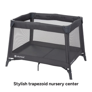 Baby Trend Sol Nursery Center Playard stylish trapezoid nursery center