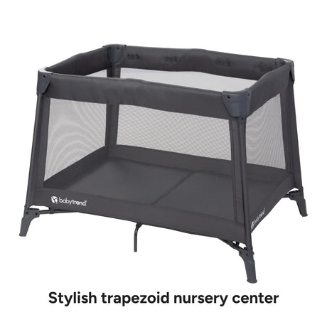 Baby Trend Sol Nursery Center Playard stylish trapezoid nursery center