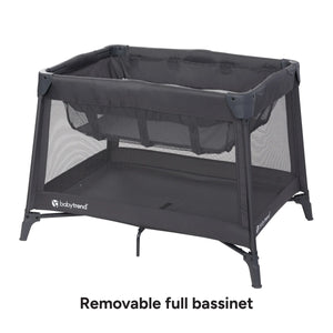 Baby Trend Sol Nursery Center Playard removable full bassinet