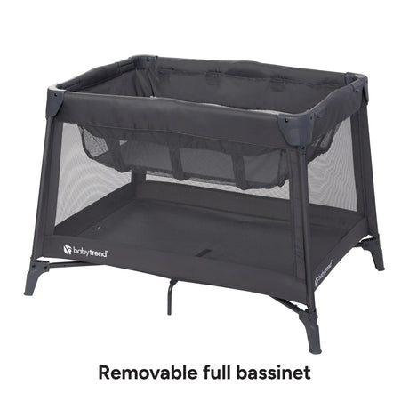 Baby Trend Sol Nursery Center Playard removable full bassinet