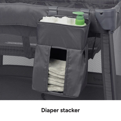 Baby Trend Sol Nursery Center Playard diaper stacker
