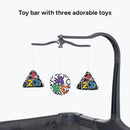 Load image into gallery viewer, Baby Trend Sol Nursery Center Playard toy bar with three toys