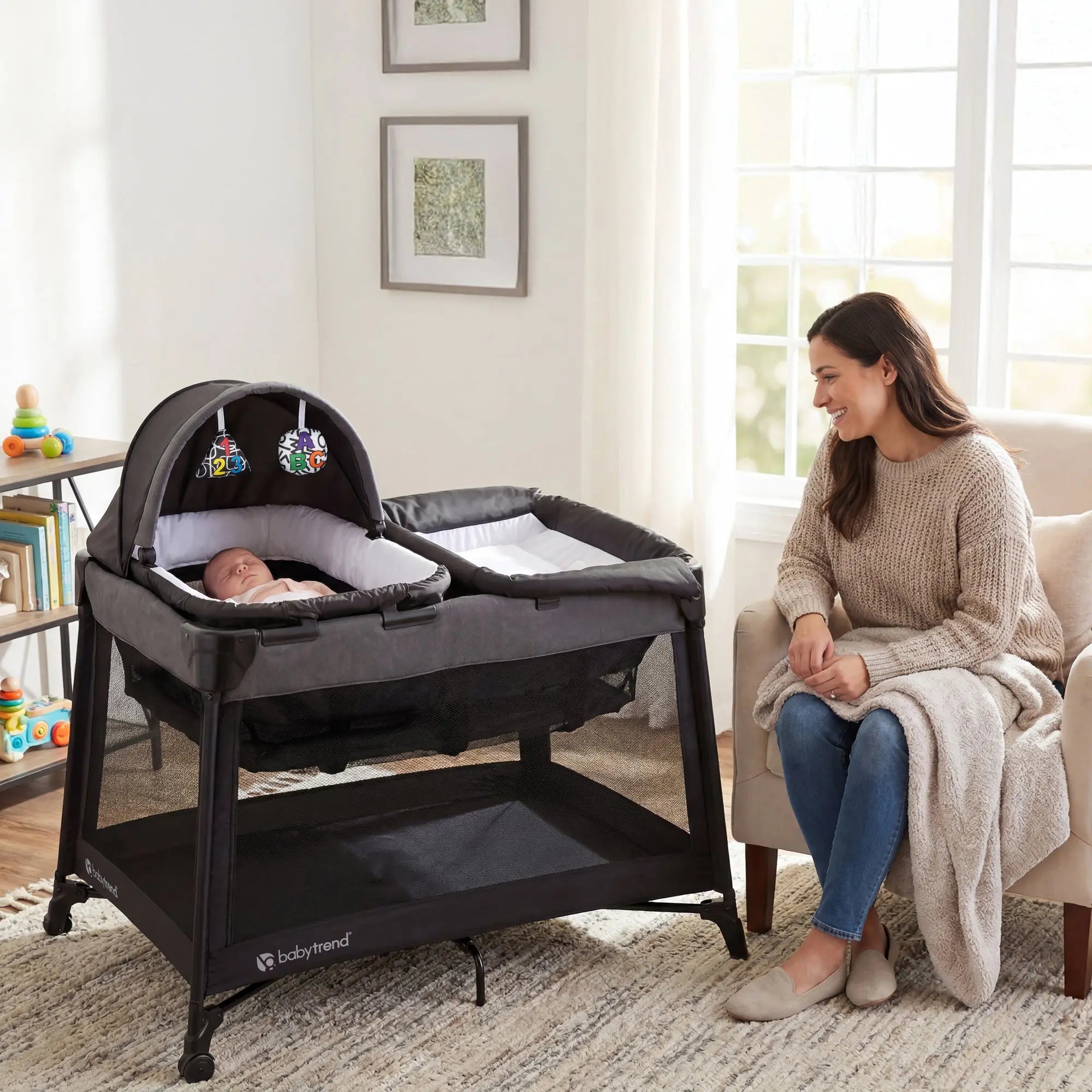 Willow Nursery Center® Playard in Cosmic Black (Target Exclusive)