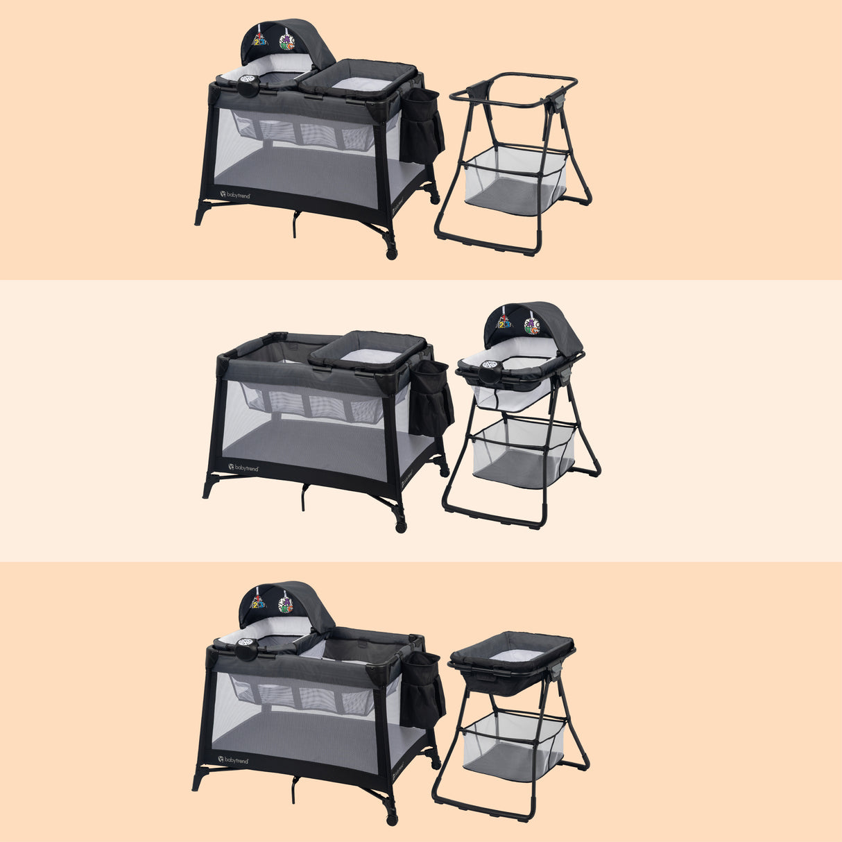 Willow Nursery Center® Playard with Bassinet Stand and Changing Stand in Cosmic Jet (Target Exclusive)