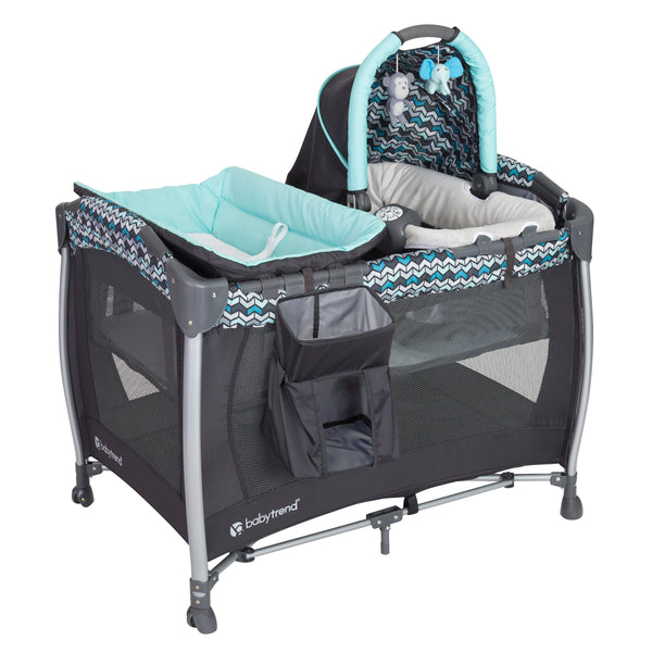 Baby trend cheap playpen with bassinet